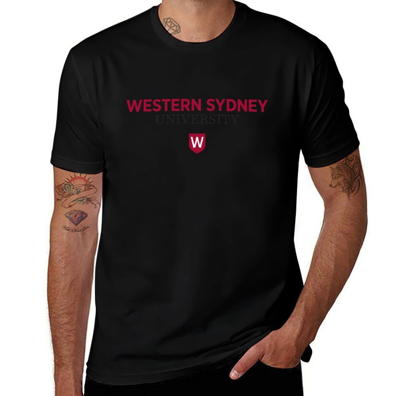 Street Fashion Sydney - Футболка Университета Западного Сиднея, уличная мода,