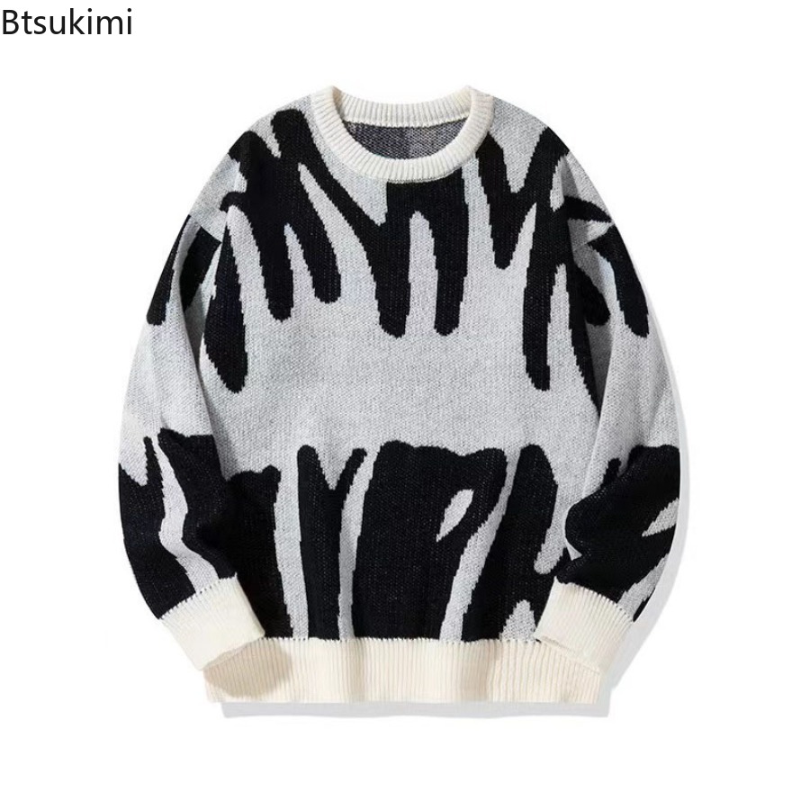Street Fashion Korea - Новые осенне-зимние мужские корейские свободные вязаные