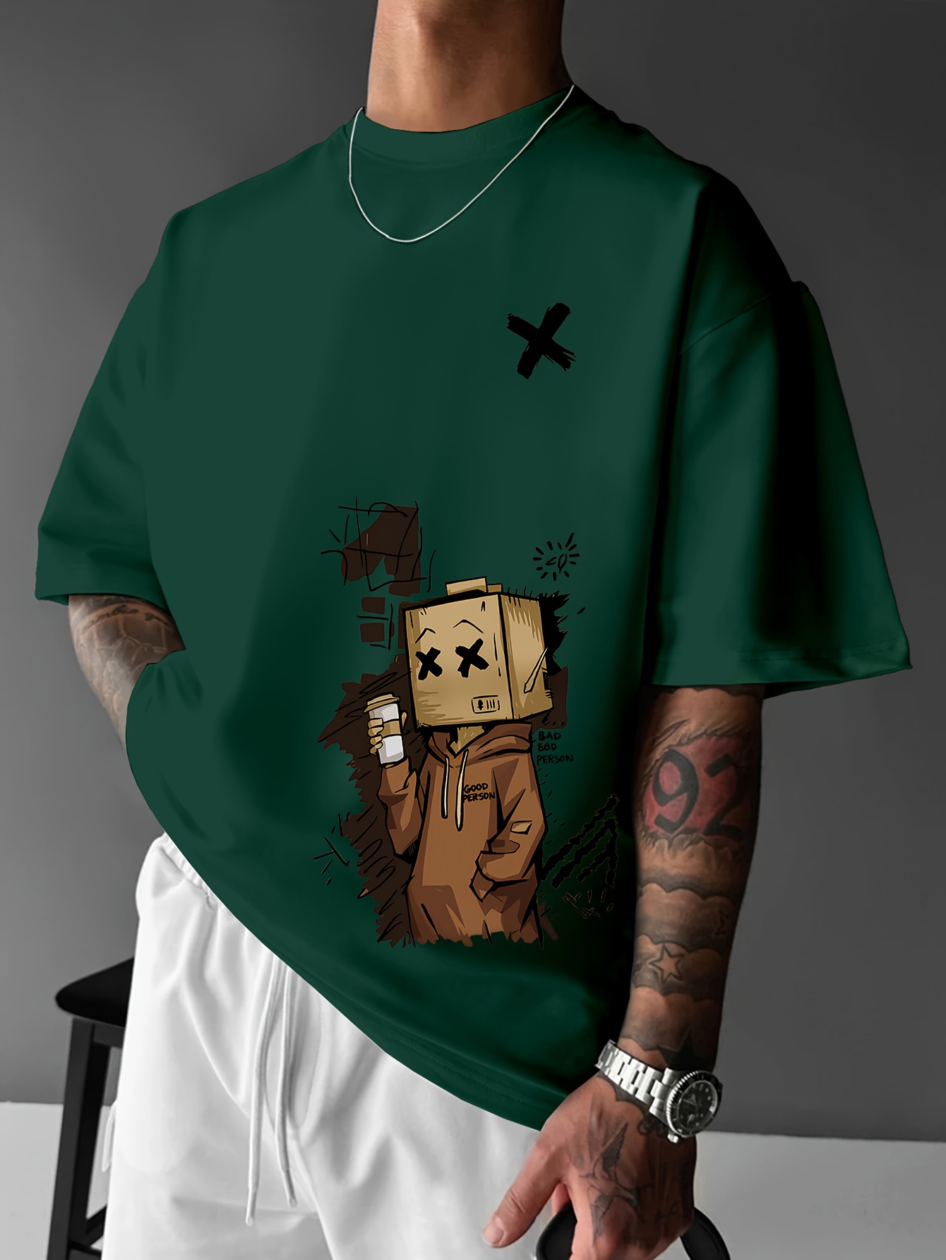 Street Fashion Graffiti - Европейская и американская летняя мужская модная