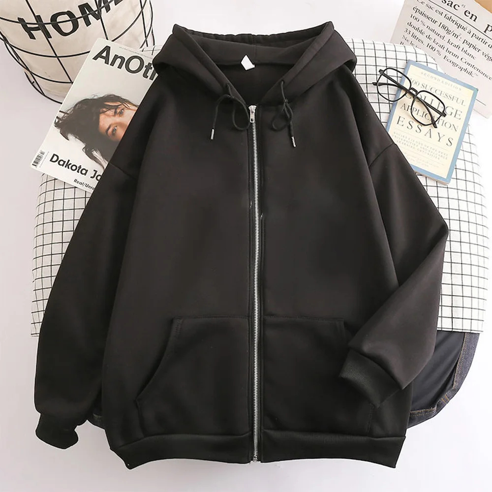 Street Fashion Zip Up Hoodie - Мужское худи High Street, однотонное, на