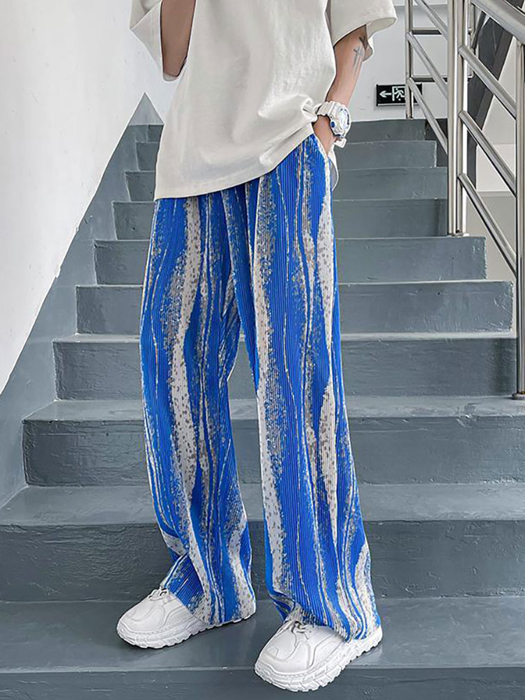 Street Fashion Korea - Уличная летняя мешковатая штаны оверсайз с