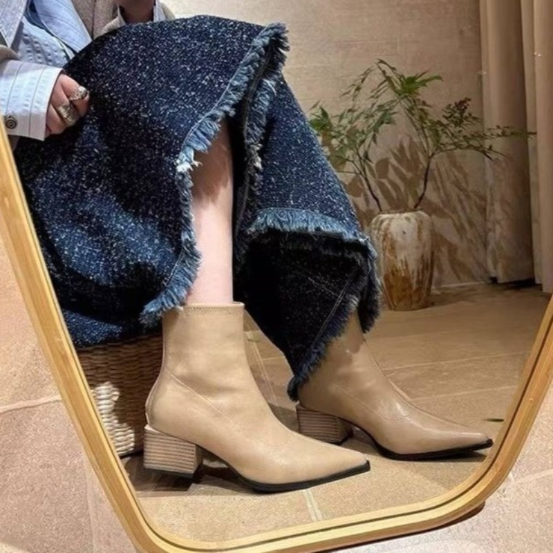 Street Fashion Vintage - 2026 Женские ботильоны в уличном стиле