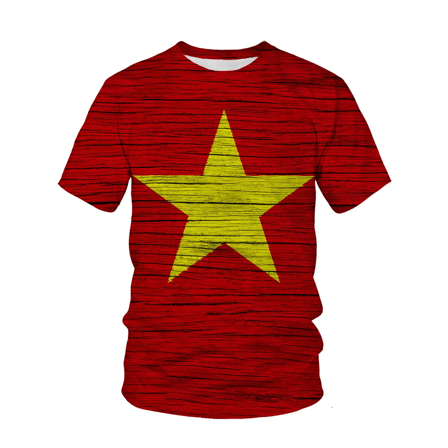 Street Fashion In Vietnam - Футболка с 3D-принтом в виде флага