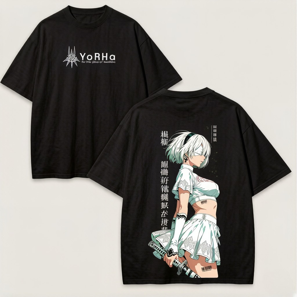 Летняя аниме-футболка NieR Aut – обзор и цена Street Fashion Logo