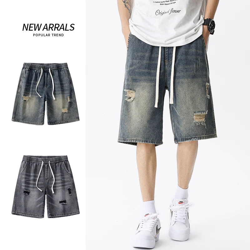 Джинсовые шорты мужские в стил – обзор и цена Street Fashion Jeans Men