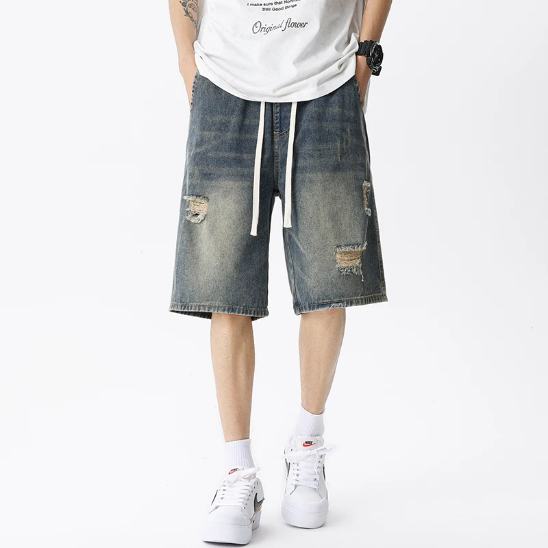 Джинсовые шорты мужские в стил – обзор и цена Street Fashion Jeans Men