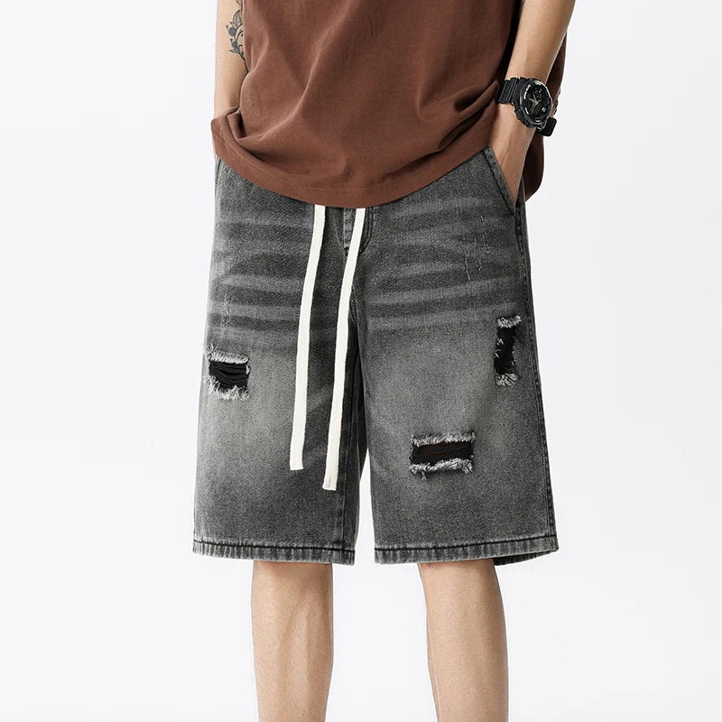 Джинсовые шорты мужские в стил – обзор и цена Street Fashion Jeans Men