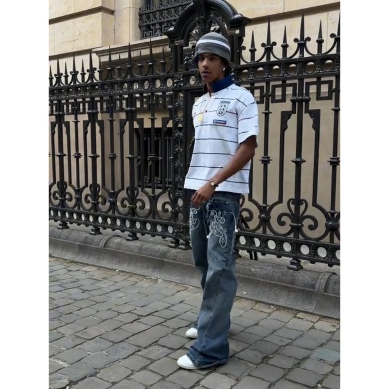 Ретро-костюм в стиле Y2K из 2  – обзор и цена Street Fashion Male