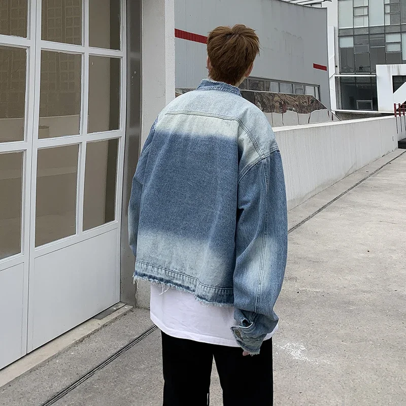 Мужская джинсовая куртка в аме – обзор и цена Street Fashion Jeans Men