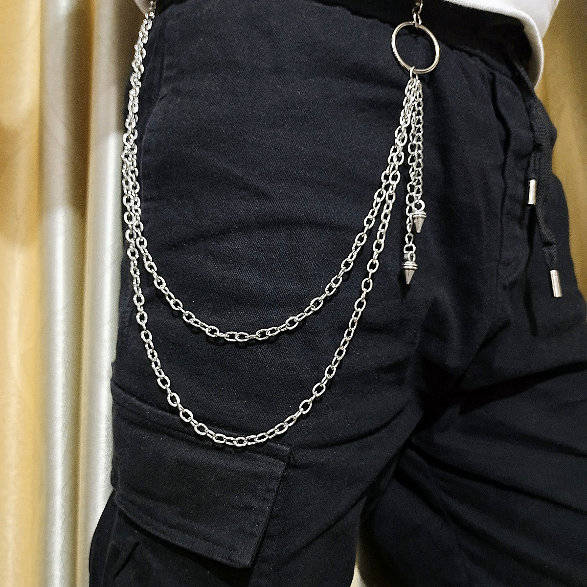 Панк-стрит брелок на талию-гот – обзор и цена Street Fashion Jeans Men