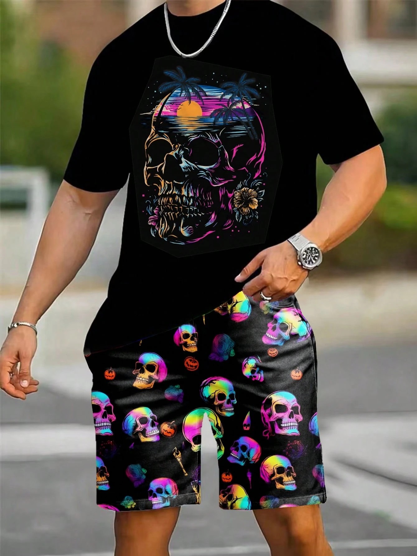 Новый летний мужской комплект  – обзор и цена Street Fashion Male