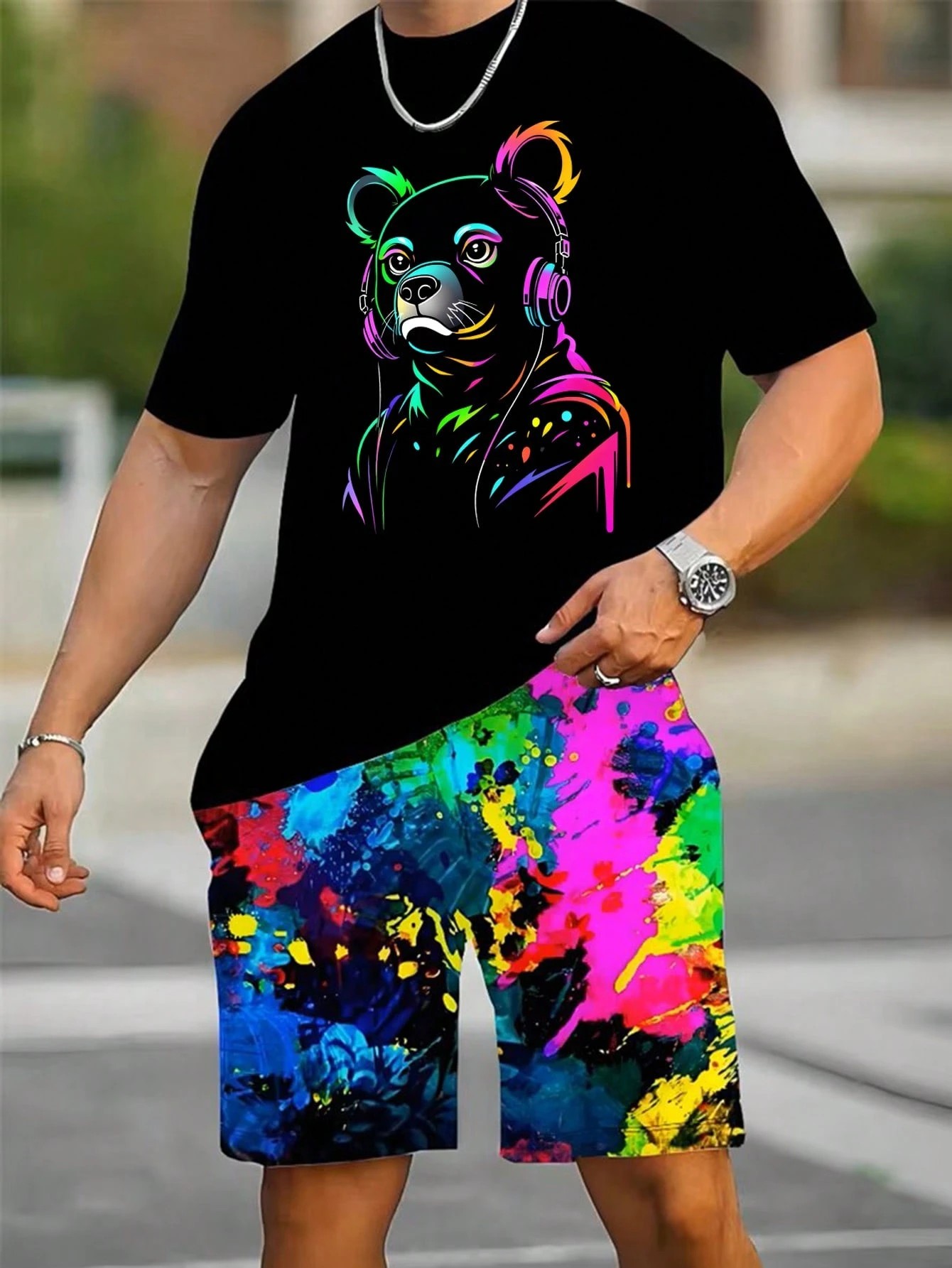 Новый летний мужской комплект  – обзор и цена Street Fashion Male