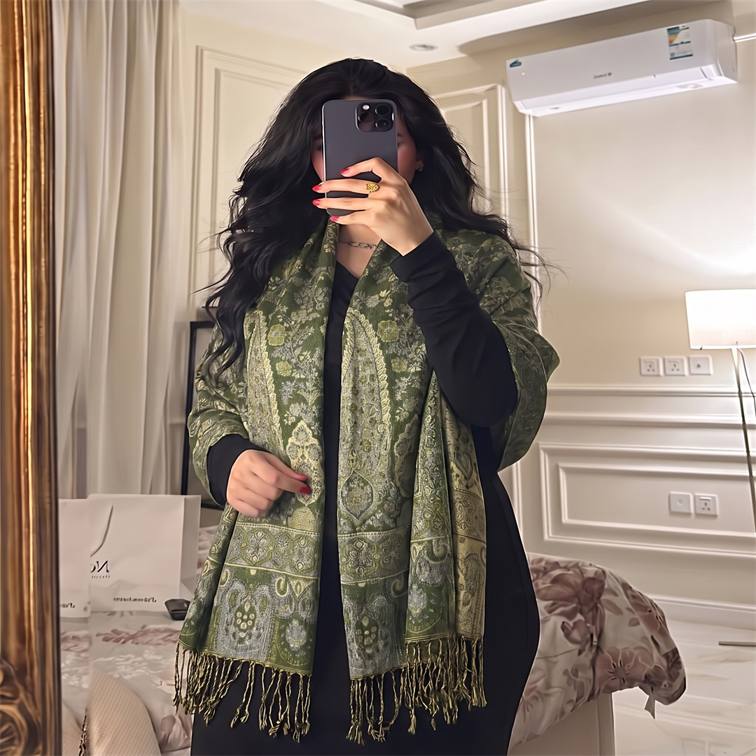 Модная женская шаль с жаккардо – обзор и цена Street Fashion Hijab